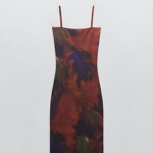 Zara Knit Tie Dry Maxi Dress